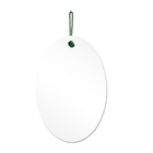 Espelho Decorativo Lina Alça Sisal Abacate 60x40 Cm Oval