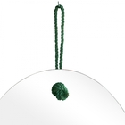 Espelho Decorativo Lina Alça Sisal Abacate 60x40 Cm Oval