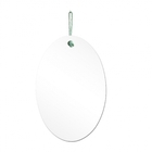 Espelho Decorativo Lina Alça Sisal Menta 60x40 Cm Oval