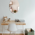 Espelho Decorativo Lina Alça Sisal Menta 60x40 Cm Oval