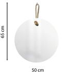 Espelho Decorativo Lina Alça Sisal Natural 50 Cm