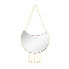 Espelho Decorativo Lua Dourado 20x18cm