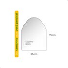 Espelho Decorativo Marrocos Orgânico Lapidado 55x75cm Moderno