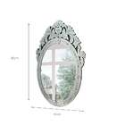 Espelho Decorativo Mirano 90x60 Cm Prata