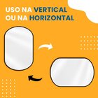 Espelho Decorativo Modelo Capsula 60x40cm Preto