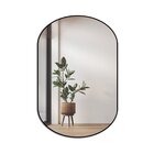 Espelho Decorativo Modelo Capsula 60x40cm Preto