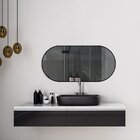 Espelho Decorativo Modelo Cápsula Grande 50x110cm De Parede P