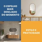Espelho Decorativo Modelo Cápsula Grande 50x110cm De Parede P