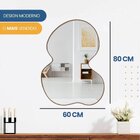 Espelho Decorativo Modelo Nuvem 60x80cm Para Sala, Banheiro,
