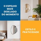 Espelho Decorativo Modelo Orgânico 60x40cm Caramelo