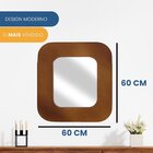 Espelho Decorativo Moodboard 60cm Quadrado De Parede Para Coz
