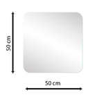 Espelho Decorativo Multiuso Cantos Com Pendurador 50x50 Cm