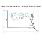 Espelho Decorativo Multiuso Pendurador 50 Cm Redondo