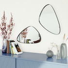 Espelho Decorativo Ogive Metal Preto 30x50cm Inspire