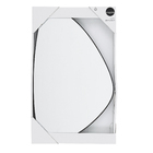 Espelho Decorativo Ogive Metal Preto 30x50cm Inspire