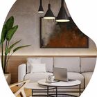 Espelho Decorativo Orgânico 40cmx30cm Moderno Luxo Sala Quart