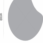 Espelho Decorativo Orgânico 60cmx40cm Moderno Luxo Sala Quart