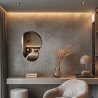 Espelho Decorativo Orgânico 60x40cm Em Vidro Lapidado Com Sup