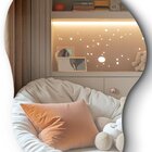 Espelho Decorativo Orgânico 60x40cm Em Vidro Lapidado Com Sup