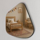 Espelho Decorativo Orgânico 60x40cm Em Vidro Lapidado Fita Du