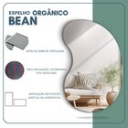 Espelho Decorativo Orgânico 60x40cm Em Vidro Lapidado Fita Du