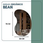 Espelho Decorativo Orgânico 70x50cm Em Vidro Lapidado Com Sup