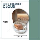 Espelho Decorativo Orgânico 70x50cm Em Vidro Lapidado Fita Du
