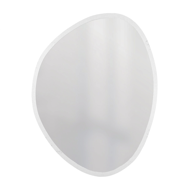 Espelho Decorativo Orgânico Branco 58x70 Cm