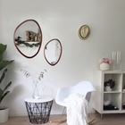 Espelho Decorativo Orgânico Branco 58x70 Cm