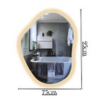 Espelho Decorativo Orgânico Com Led 95x75cm Ponto Decor Branco