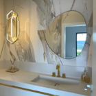 Espelho Decorativo Orgânico Com Moldura Em Metal Quarto Sala