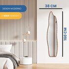 Espelho Decorativo Orgânico Fogo 38x160 De Parede Caramelo