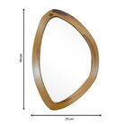 Espelho Decorativo Orgânico Freijó 29x44 Cm Ep