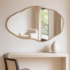 Espelho Decorativo Orgânico Grande Pedra 50x80 De Parede Para