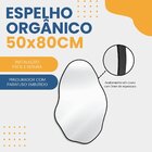 Espelho Decorativo Orgânico Grande Pedra 50x80 De Parede Para