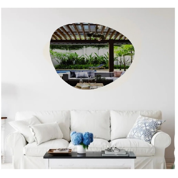 Espelho Decorativo Orgânico Lapidado 60x50cm