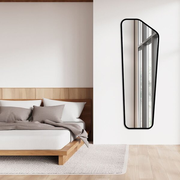 Espelho Decorativo Orgânico Meli 55x160 De Parede Preto