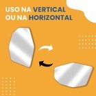 Espelho Decorativo Orgânico Modelo Abstrato 60x40 Caramelo