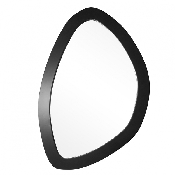 Espelho Decorativo Orgânico Preto 29x44 Cm Ep