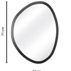 Espelho Decorativo Orgânico Preto 58x70 Cm