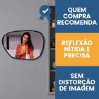 Espelho Decorativo Orgânico Rocha 70x100cm De Parede Preto