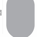 Espelho Decorativo Oval 40cmx25cm Moderno Luxo Sala Quarto Ba