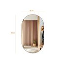 Espelho Decorativo Oval 50cmx30cm Moderno Luxo Sala Quarto Ba