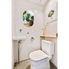 Espelho Decorativo Oval 50cmx30cm Moderno Luxo Sala Quarto Ba