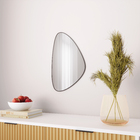 Espelho Decorativo Oval 50x30cm Preto Com Moldura Ogive Inspire