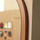 Espelho Decorativo Oval 60x35 Cm Em Mdf Mel