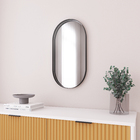 Espelho Decorativo Oval 60x40cm Preto Com Moldura Urban E2G Design