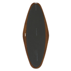 Espelho Decorativo Oval Antique Marrom 100x40cm Arte Própria