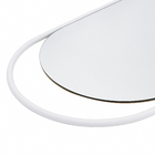 Espelho Decorativo Oval com Moldura Branco 150x43cm