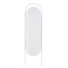 Espelho Decorativo Oval com Moldura Branco 150x43cm